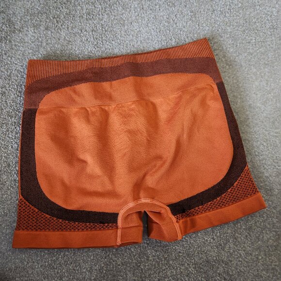 Orange and Brown Workout Shorts - Picture 2 of 11